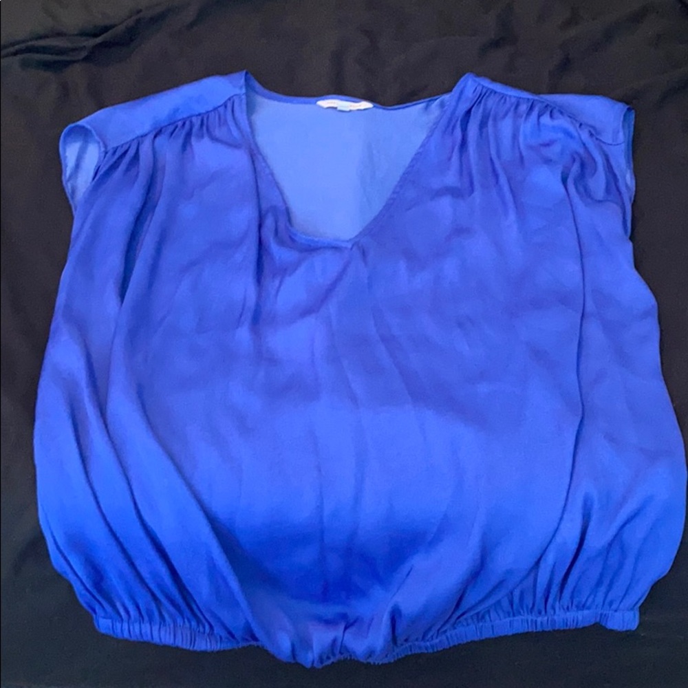 Royal Blue Naked Zebra top, M, NWOT
